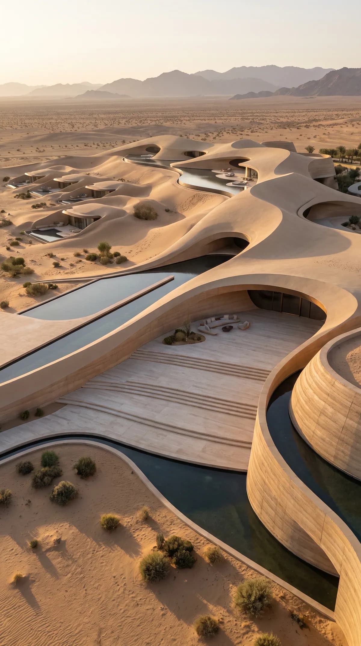 Dune Courtyard — architectural concept render