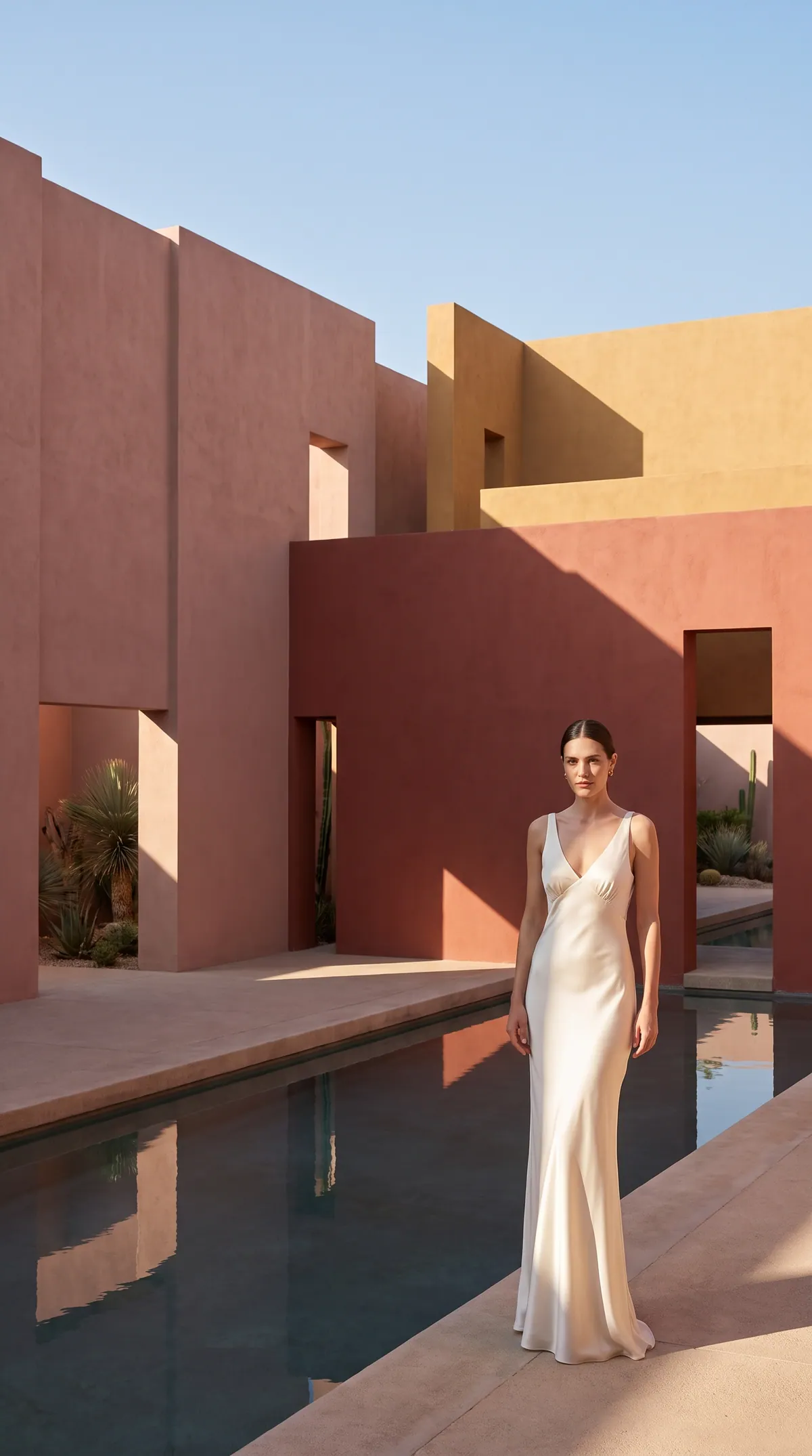 Pink Courtyard — architectural concept render