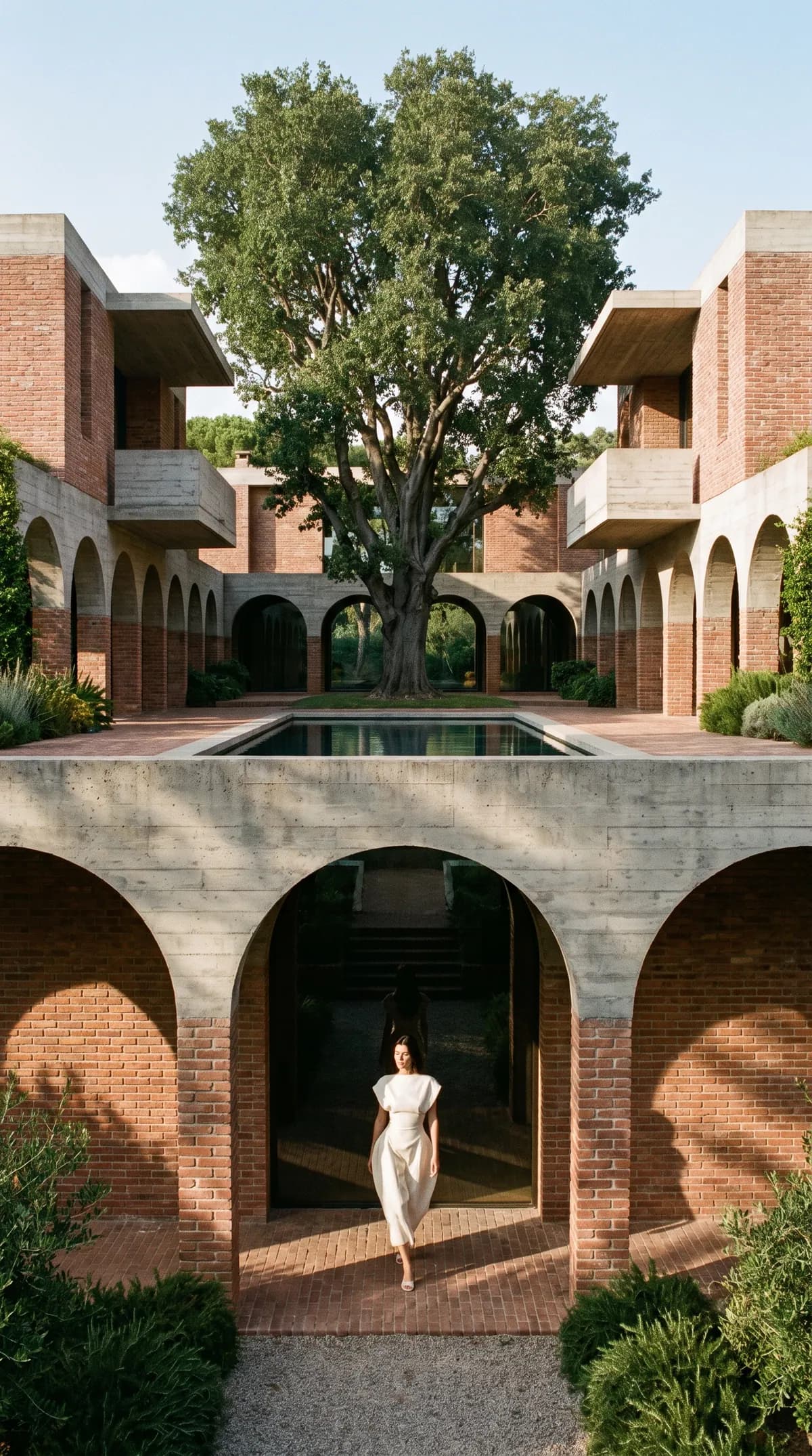 The Tree Courtyard — architectural concept render