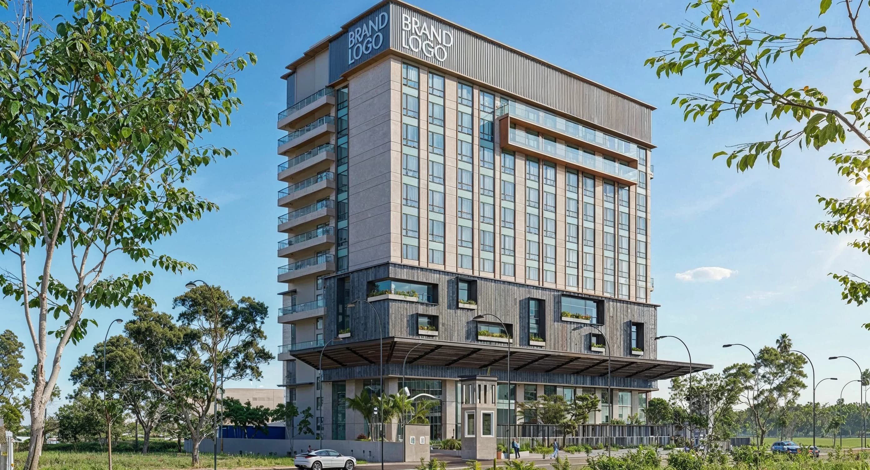 Contemporary Architecture — Daytime Render